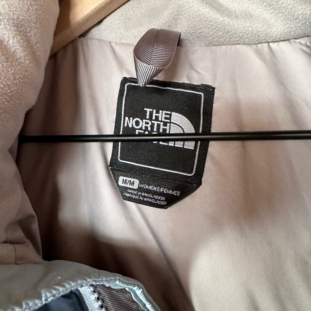 North Face Blue Vintage 96 Retro Nuptse Womens Med Puffer Jacket 700 Down Coat - Picture 3 of 8